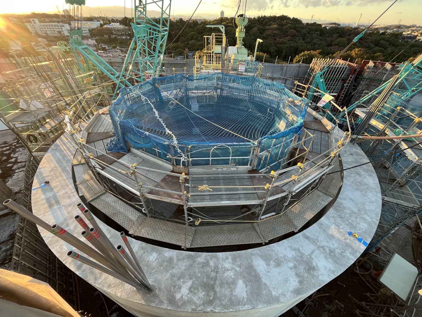 西谷浄水場　立坑全景